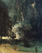 James Abbot McNeill Whistler Nocturne in Black and Gold,the Falling Rocket oil painting picture wholesale